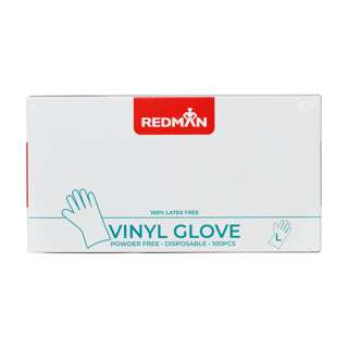 RedMan Gloves Vinyl (Powder Free) - Large