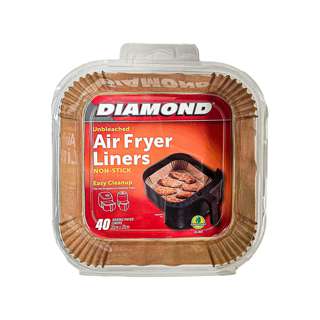 Diamond Air Fryer Liners Unbleached - 20cm