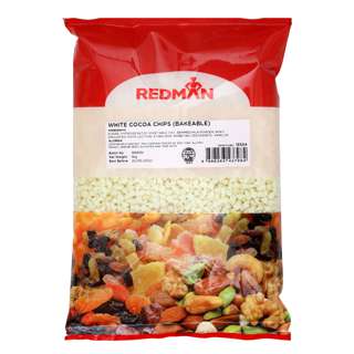 RedMan White Cocoa Chips (Bakeable)