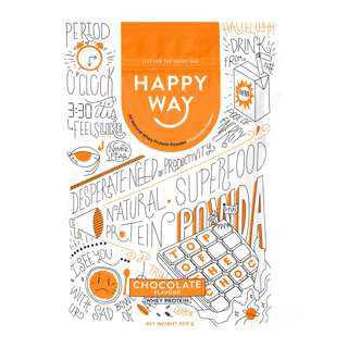 Happy Way Whey Protein Powder Top Of The Choc - Chocolate Happy Way Whey Protein Powder Top Of The Choc - Chocolate