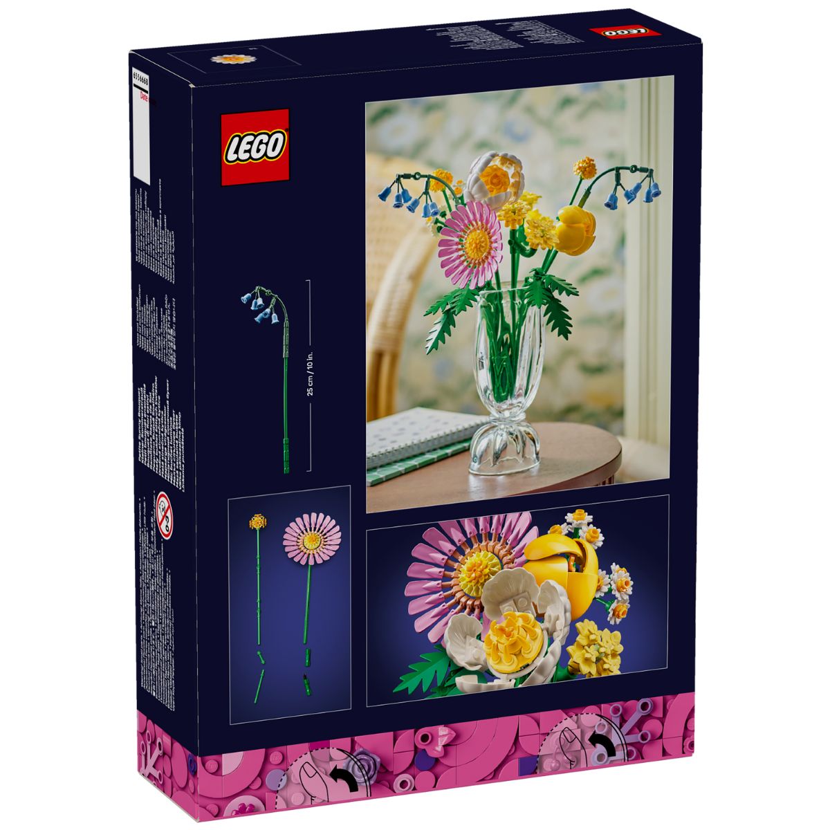 LEGO 10342 Botanicals Pretty Pink Flower Bouquet | NTUC FairPrice