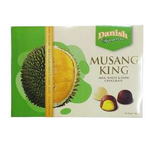 Danish Musang King Milk White Dark Chocolate