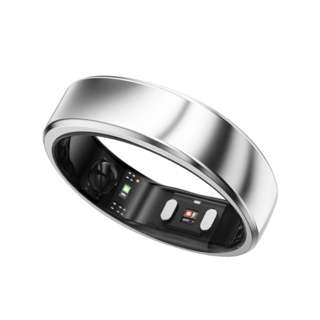 RingConn Smart Ring Gen 2 - Silver, Size 8