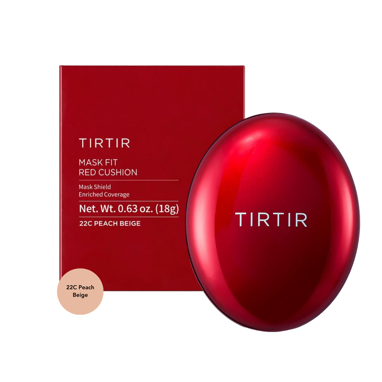 TIRTIR Mask Fit Red Cushion 22C Peach Beige TIRTIR Mask Fit Red Cushion 22C Peach Beige