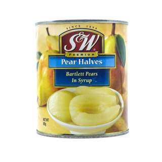 S & W Barlett Pears - Halves
