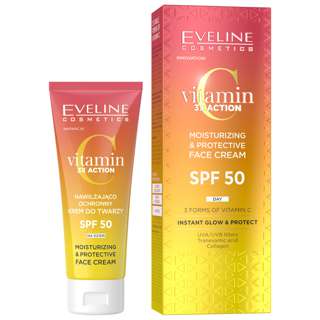 Eveline Vitamin C Face Cream SPF50 Moisturizing & Protective