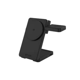 Mazer MagFold 06 Qi2 15w 3in1 Wireless Charging Stand, Black