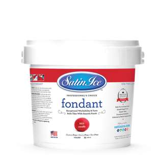 Satin Ice Fondant - Red (Vanilla) Satin Ice Fondant - Red (Vanilla)