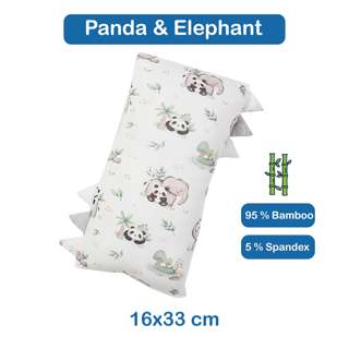 HOMIE Ultra Soft Bamboo Pillow - Panda & Elephant S