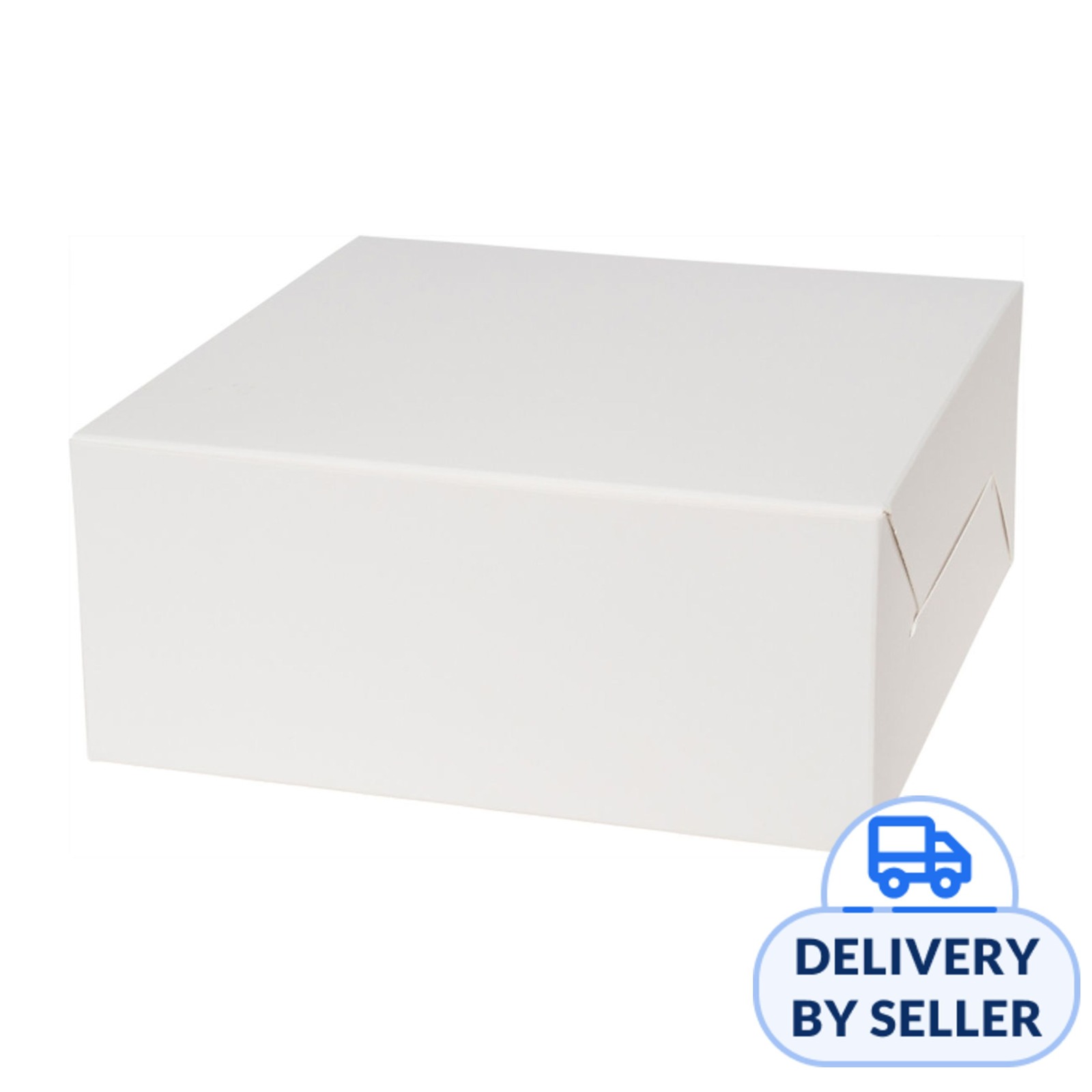 邦楽 NEKTAD/cakebox RedMan Cake Box Plain White - Window Square (7x7x3