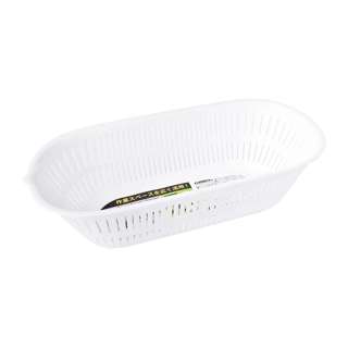 Kokubo Oval Plastic Colander - White