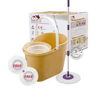 Sweet Home Supamop-Taiwan 350 Yellow Spin Mop-incl.3 Refill Sweet Home Supamop-Taiwan 350 Yellow Spin Mop-incl.3 Refill