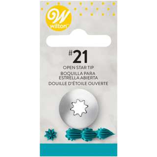 Wilton Piping Tip - #21 Open Star Wilton Piping Tip - #21 Open Star