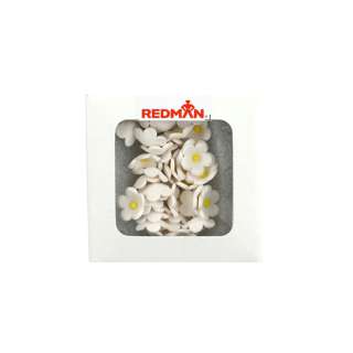RedMan Daisy Button - White