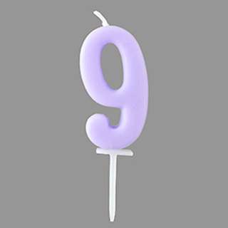 RedMan Pastel Number Candle - #9
