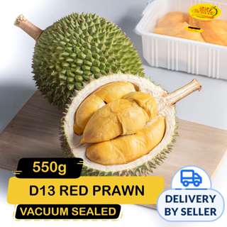 227 Katong Durian D13 Red Prawn Durian - Fresh (Dehusked)