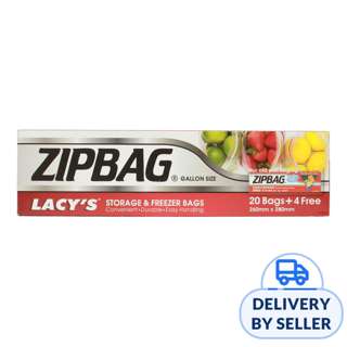 Lacy's Zipbag Storage & Freezer Bags Gallon Size (260x280mm)