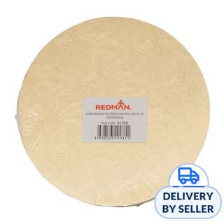 RedMan Round Wooden Cake Board - Gold (10")