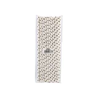 RedMan Paper Straw - Black Polka Dot