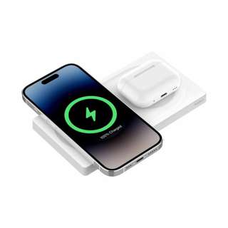 Belkin MagSafe 2-in-1 Wireless Flat Charge Pad - White