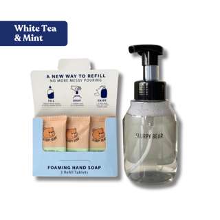 Slurpy Bear Foam Hand Soap Refill Kit - White Tea & Mint
