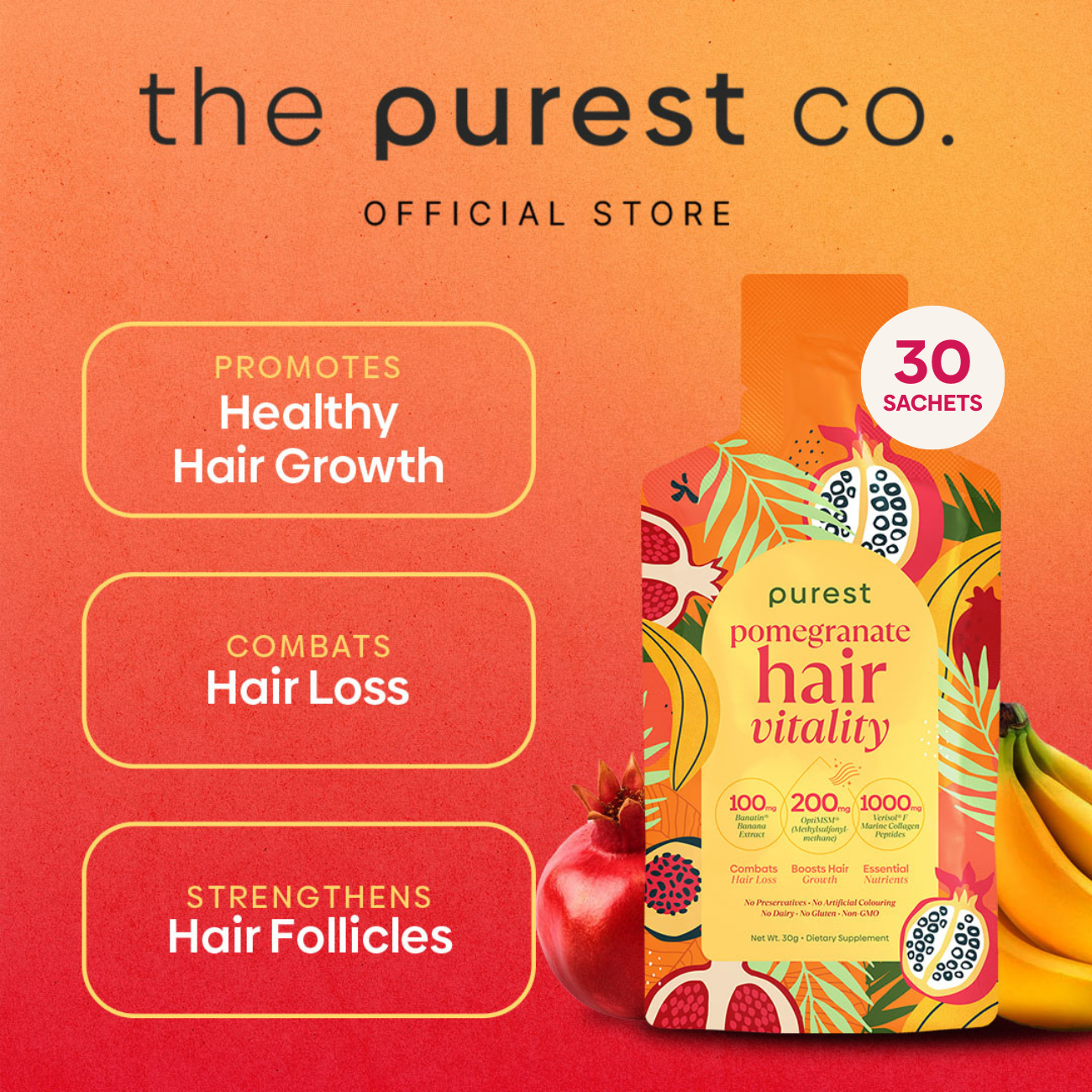 The Purest Co Pomegranate Hair Vitality