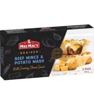 Mrs Mac's Beef Mince & Potato Mash Pie