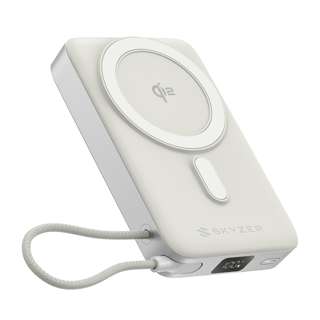 Skyzer PB251 GoCharge 251 Qi2 10000mAh Powerbank, White Skyzer PB251 GoCharge 251 Qi2 10000mAh Powerbank, White