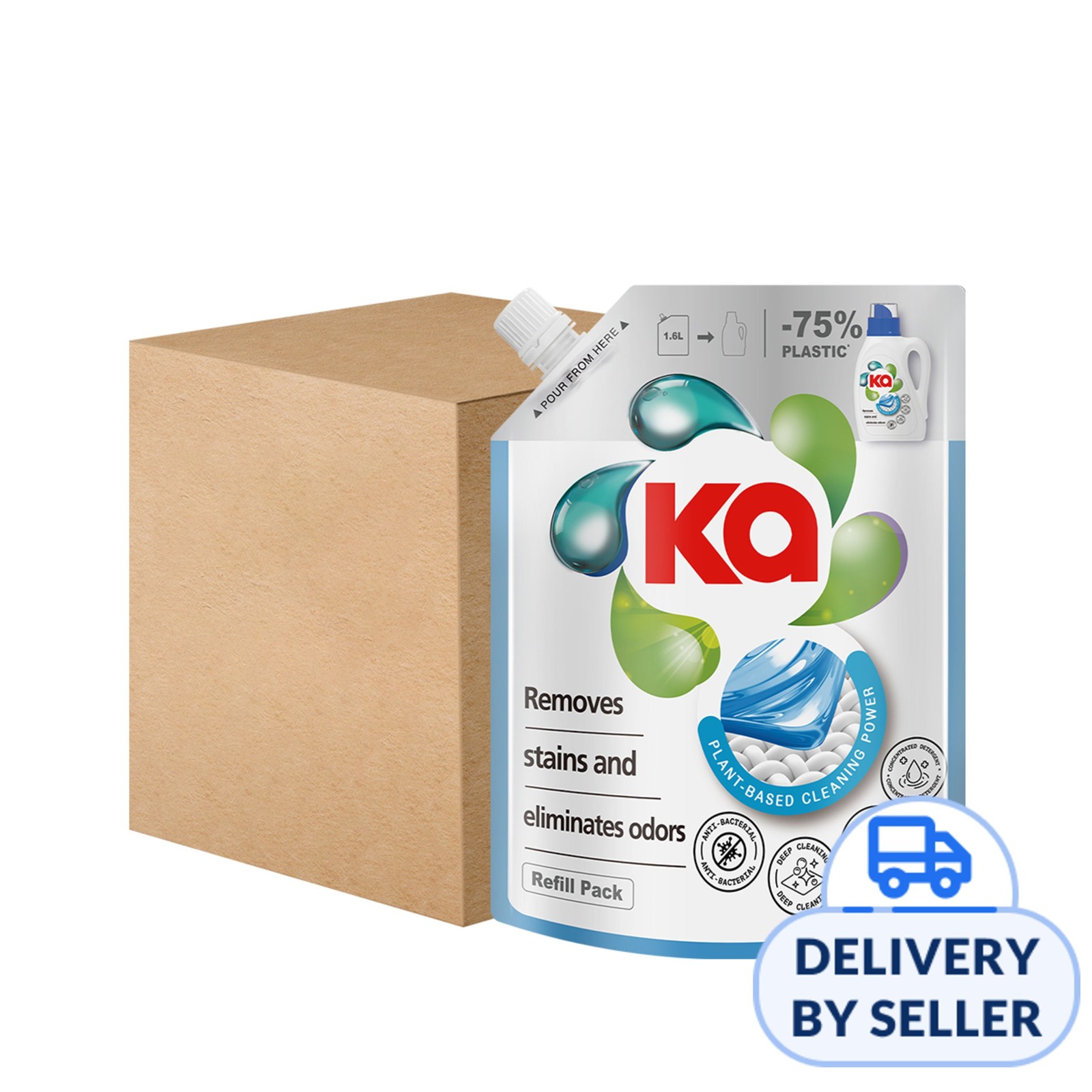 [Carton] Ka Liquid Detergent Refill - Deep Cleaning | NTUC FairPrice