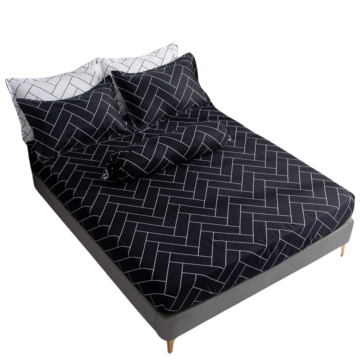 MAKKO Home Collection 800TC Bedsheet - Queen (BS-197)