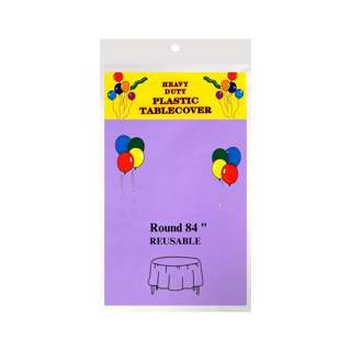 Disposable Round Tablecloth - Taro