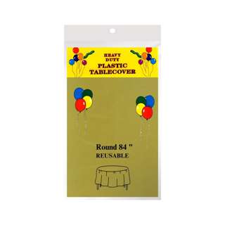Disposable Round Tablecloth - Gold