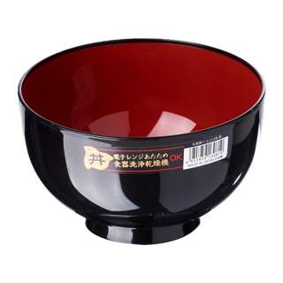 Microwave Safe Bowl - Black And Red Dia.160mm