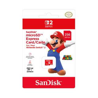SanDisk microSD Express card for Nintendo Switch 2 - 256GB