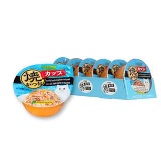 Ciao Grilled Cup Wet Cat Food - Tuna, Crab Stick & Bonito