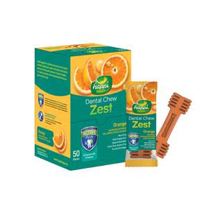 Happi Skippi Zest Regular 4-inch Dental Chew - Orange