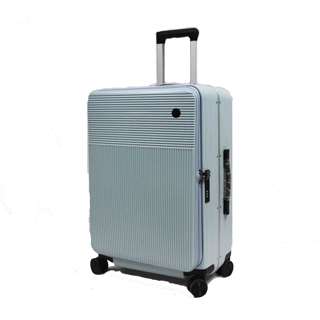 28in Aluminium Frame Antitheft Luggage Front Opening - Blue