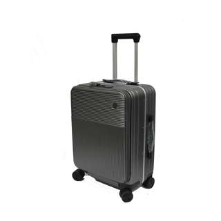 20in Aluminium Frame Antitheft Luggage Front Opening - Grey