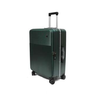28in Aluminium Frame Antitheft Luggage Front Opening - Green