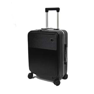 20in Aluminium Frame Antitheft Luggage Front Opening - Black