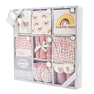 Mother's Choice 10-Pc Baby Gift Box - Pink Rainbow