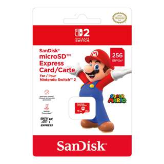 SanDisk Official MicroSD Express Card - 256GB (Mario Edition)