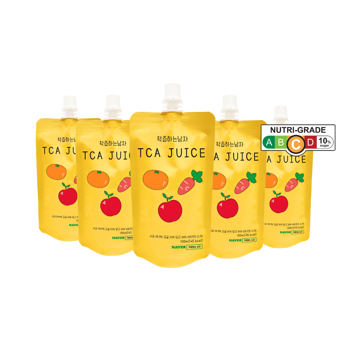 Korea 100% NFC Tangerine Carrot Apple Fruit Juice