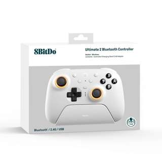 8BitDo Ultimate 2 Wireless Controller w/ Charging Dock -White 8BitDo Ultimate 2 Wireless Controller w/ Charging Dock -White