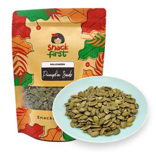 SnackFirst Halloween Pumpkin Seeds - Natural Unsalted