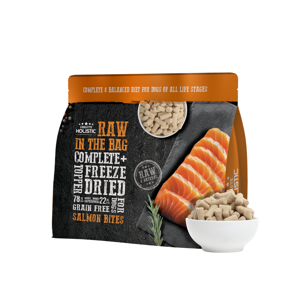 Absolute Holistic Raw in the Bag Freeze Dried Dog Food-Salmon
