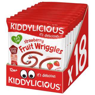 Kiddylicious Fruit Wriggles - Strawberry