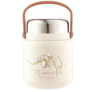 Stainless Steel Vacuum Food Jar - White (650ml)