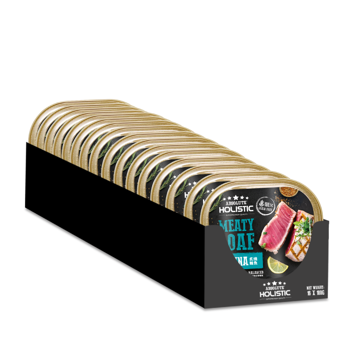 Absolute Holistic Meaty Loaf Wet Tray Food for Dog - Tuna Absolute Holistic Meaty Loaf Wet Tray Food for Dog - Tuna