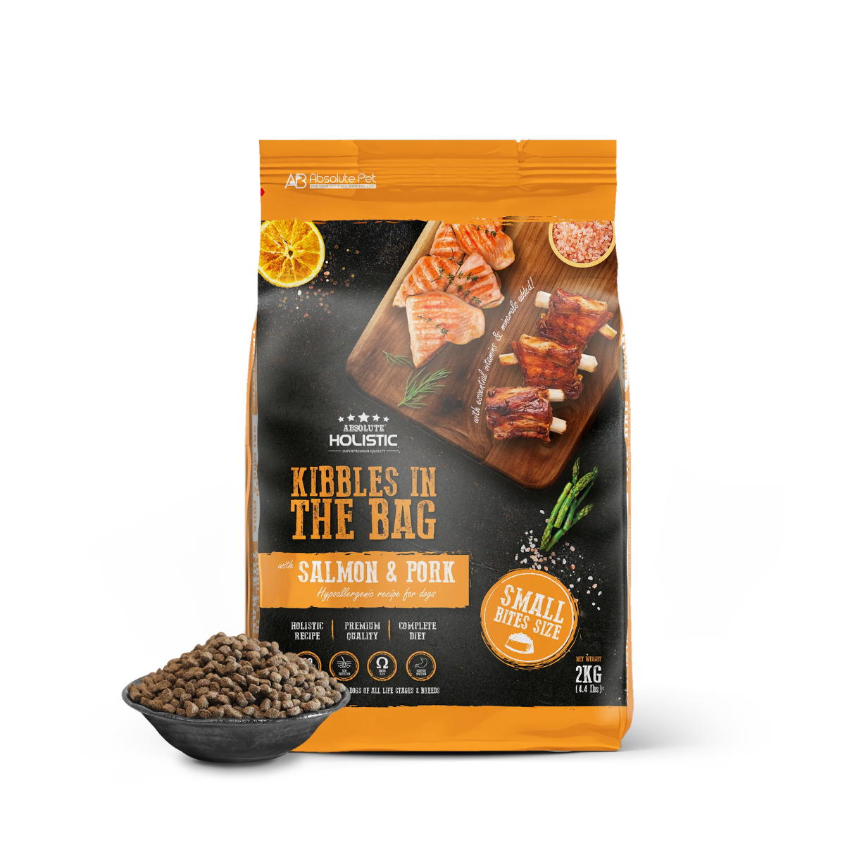 Absolute Holistic Kibbles In The Bag Dog Dry Food-Salmon&Pork Absolute Holistic Kibbles In The Bag Dog Dry Food-Salmon&Pork